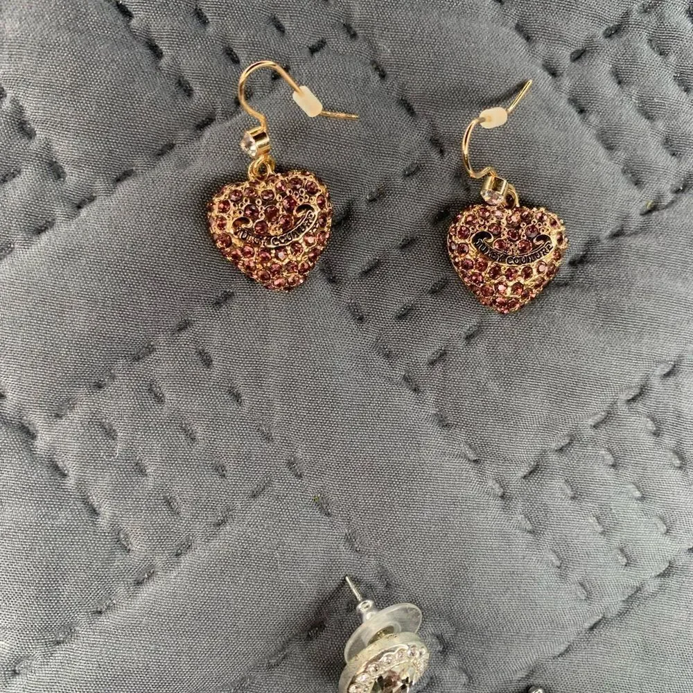 Costume jewelry Bundle Silver Teardrop set Juicy earrings Football earrings